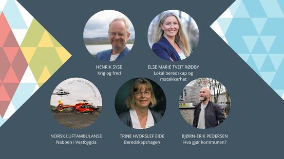 Kollage med foredragsholdere