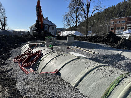 Komplett brannvannsløsning til Buskerud VGS