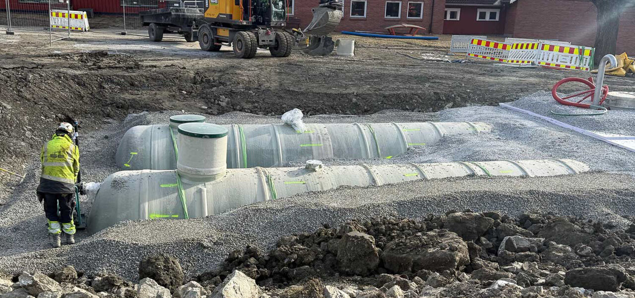 Komplett brannvannsløsning til Buskerud VGS