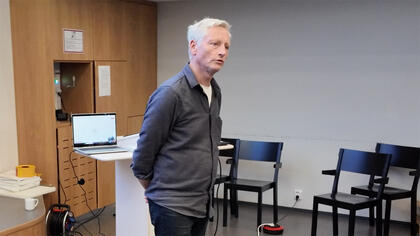 Dagfinn Kalheim fra DiBk under Brannforum Vest til Høstsamling