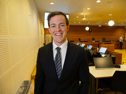 Politiadvokat Marcus Nicolay Lyngstad fikk med seg Borgarting lagmannsrett på at det var uaktsomt ikke å ha kontroll på renholdet i ventilasjonskanalene. (Foto: Georg Mathisen)