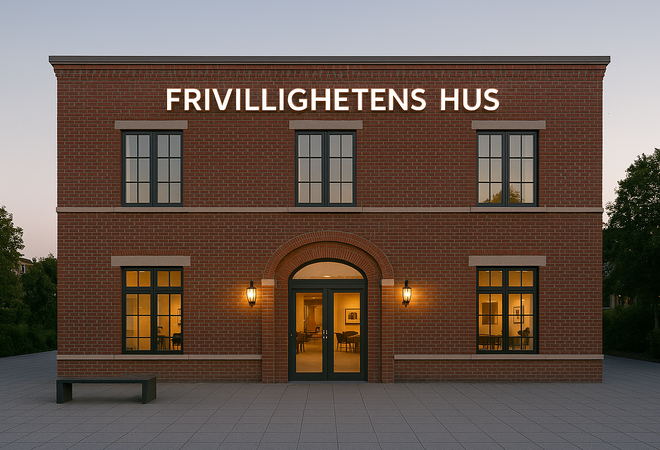 KI generert bilde av et murstein hus