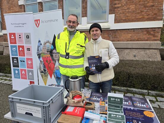 Sikkerhetsleder ved NMBU, Bård Martin Tellefsen, og beredskapsrådgiver i Ås kommune, Bjørn-Erik Pedersen, treffes flere ganger gjennom året for å snakke om beredskap. Bård og Bjørn-Erik
