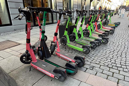 Elsparkesykler - en utfordring for brannsikkerheten