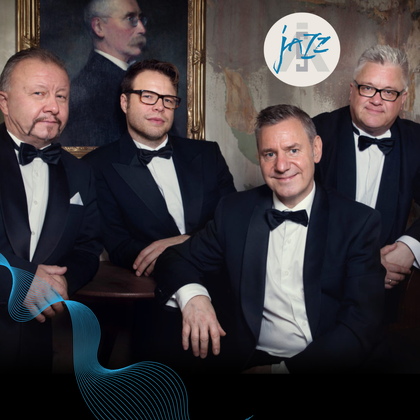 Foto av 5 menn i smoking