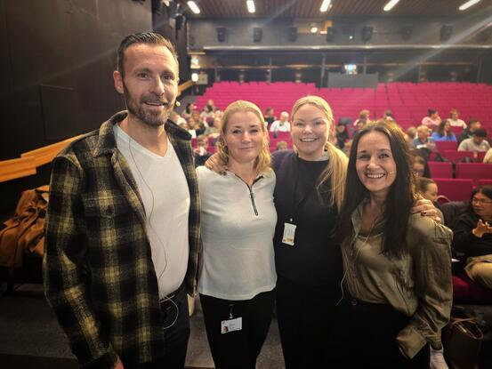 De fire i styringsgruppa