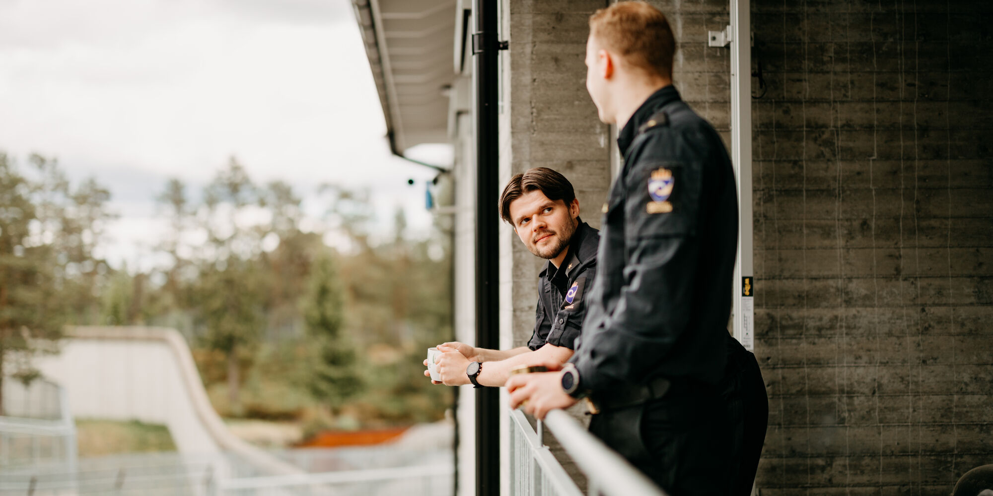 To aspiranter som tar deltidsutdanningen i Kongsvinger fengsel