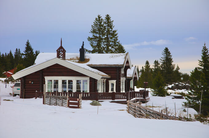Sjusjøen - stadig en ettertraktet hytteregion.  Foto: Leif Magne Flemmen