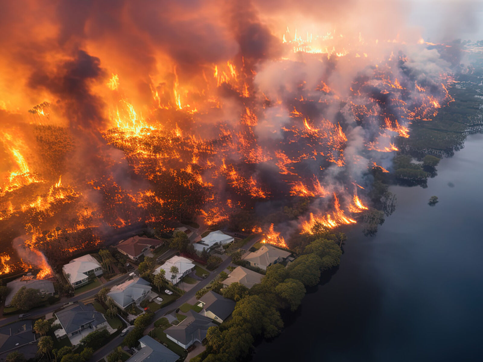 Illustration of wild fire (Adobe Stock - AI)