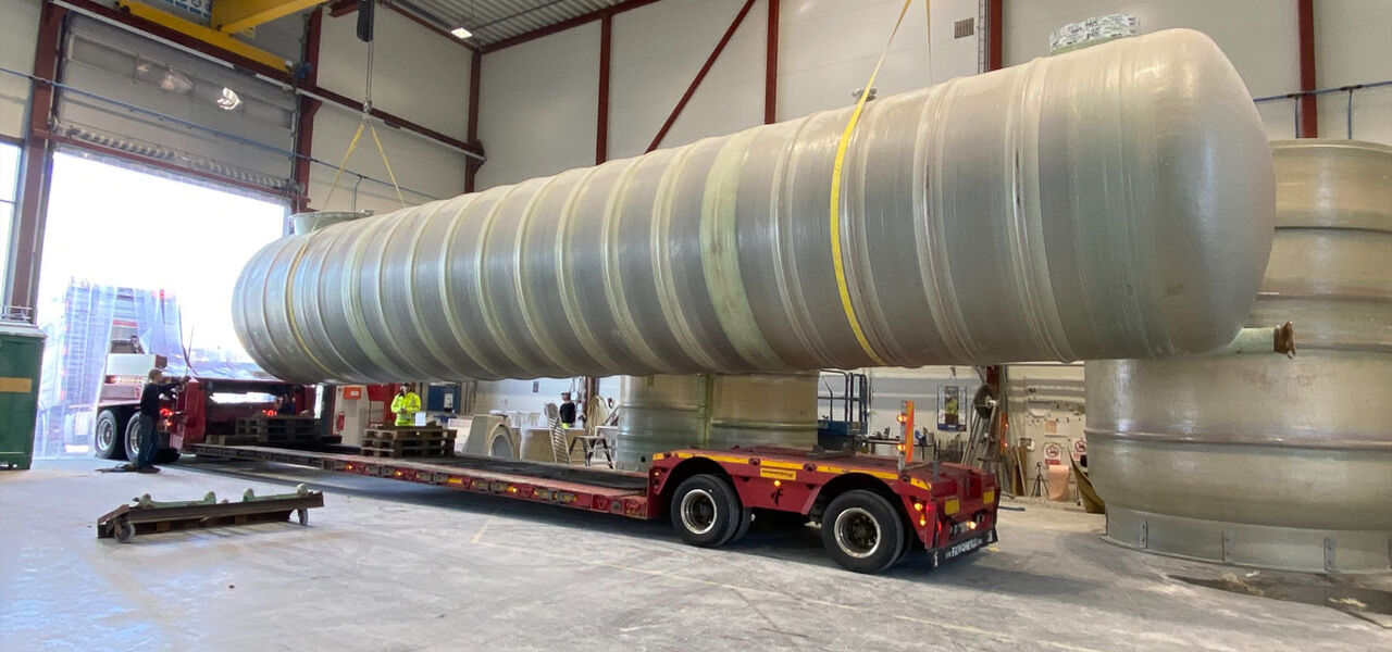 Vanntank på trailer