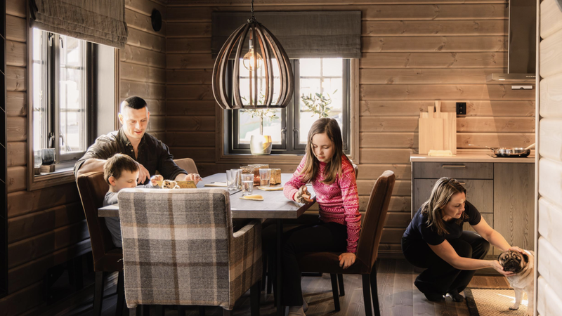 Ferie på hytta er en av de mest klimavennlige ferieformene. (Foto: Familiehytta)