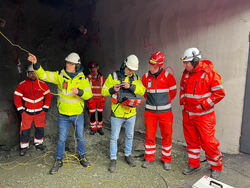 Kablet drone til tunnelinspeksjon